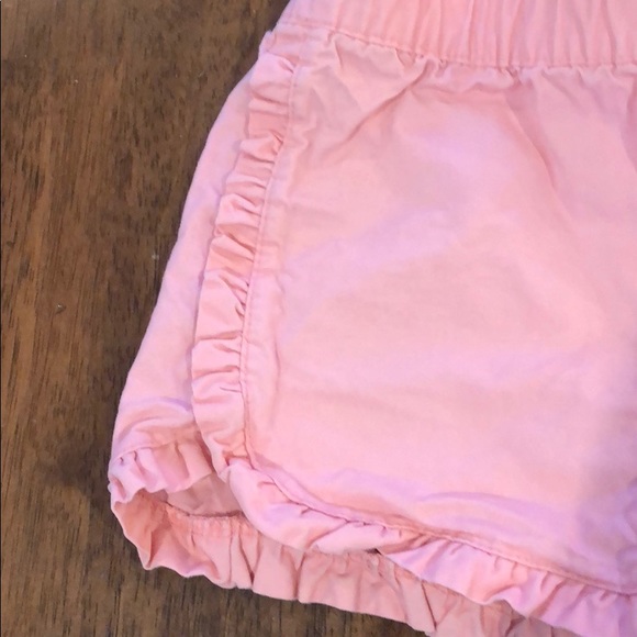 Girls Pink Ruffle Shorts - Picture 4 of 4